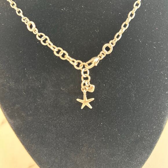 Brighton Silver Anchor Long Nautical Charm Necklace - Picture 5 of 5